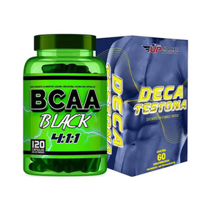 Imagem do produto Kit Bcaa Black 411 Com 120 Cápsulas + Deca Testona Com 60 Up Sports Nutrition