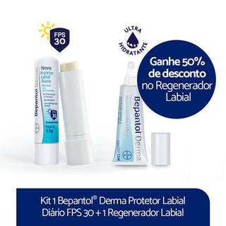 Imagem do produto Kit Bepantol Derma Protetor Labial Diário Fps30 4,5Ml 50% Regene Labial 7,5Ml
