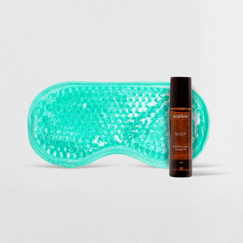 Imagem do produto Kit Blend De Óleos Essenciais Para Dormir Melhor + Máscara Para Olhos Em Gel Verde Oceane