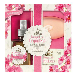 Imagem do produto Kit Bouquet Orquideas Perfumaria Memphis Sabonetes E Aromatizador
