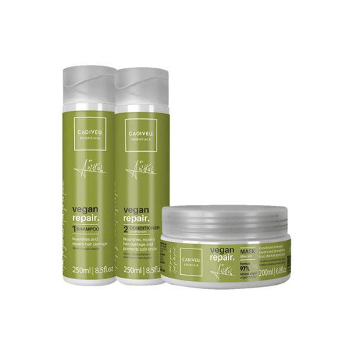 Imagem do produto Kit Cadiveu Essentials Vegan Repair Anitta Shampoo E Condicionador E Máscara