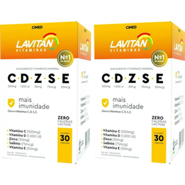 Imagem do produto Kit Com 02 Lavitan Cdzse Mais Imunidade Cimed 30 Comprimidos