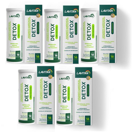Imagem do produto Kit Com 05 Lavitan Detox Cimed 80 Comprimidos Efervescente