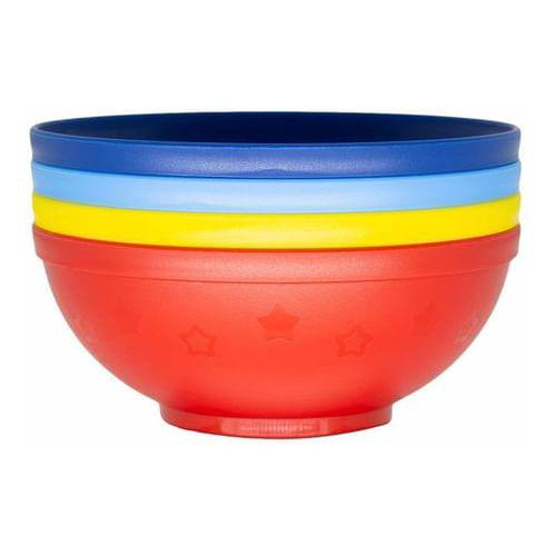 Imagem do produto Kit Com 4 Pratos Infantis Bowls 300 Ml Infanti Colorido
