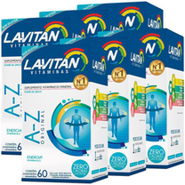 Imagem do produto Kit Com 6 Lavitan Az Original C/ 60 Comprimidos Cimid