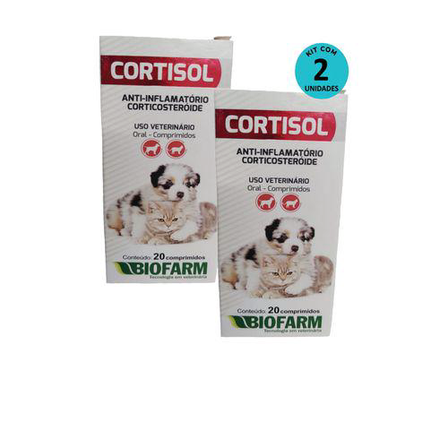 Kit Cortisol Biofarm C/ 20 Comp. C/ 2 Unidades
