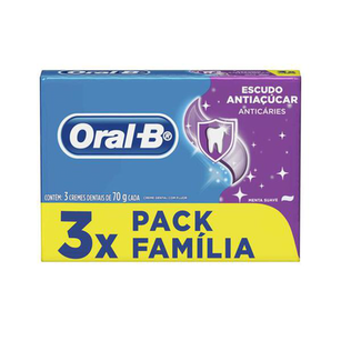 Kit Creme Dental Oralb Escudo Antiaçúcar 1 Unidade