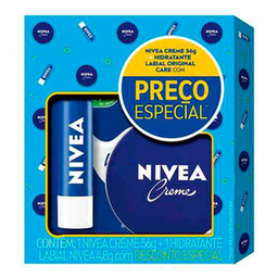 Imagem do produto Kit Creme Hidratante Corporal Nivea Lata 56G + Protetor Labial