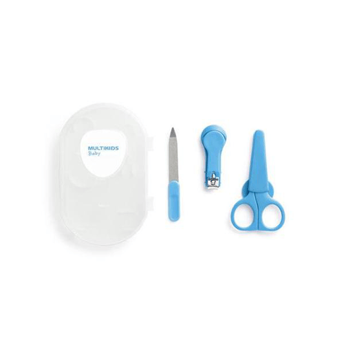 Imagem do produto Kit Cuidados No Estojo Higiênico Perfect Baby Azul Bb1085 Multikids Baby
