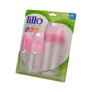 Imagem do produto Kit De Mamadeiras Lillo Evolution Rosa