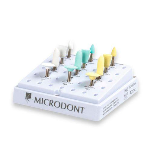 Imagem do produto Kit De Polimento De Resina Completo Com 12 Pontas Microdont