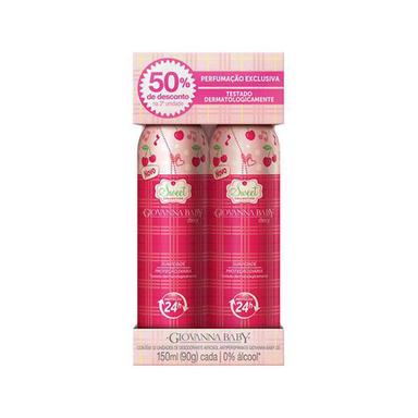 Imagem do produto Kit Desodorante Aerosol Giovanna Baby Cherry 2 Unidades