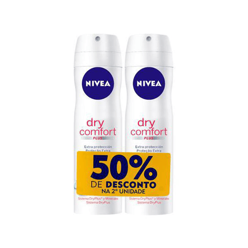 Imagem do produto Kit Desodorante Aerosol Nivea Dry Comfort Com 2 Unidades
