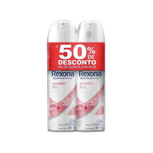 Imagem do produto Kit Desodorante Feminino Aerosol Powder Com 2 Unidades De 90G Com Desconto De 40% Na Segunda Unidade