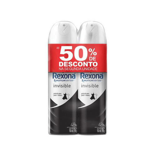 Imagem do produto Kit Desodorante Feminino Aerosolinvisible Com 2 Unidades De 90G Com Desconto De 40% Na Segunda Unida