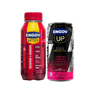 Imagem do produto Kit Engov After Red Hits 250Ml + Engov Up Morango E Kiwi Lata 269Ml