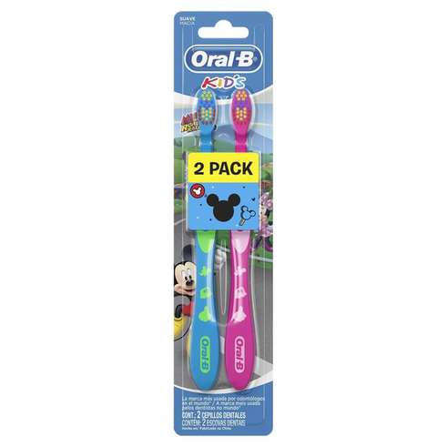 Imagem do produto Kit Escova Dental Oralb Kids Michey E Minnie Macia 2 Unidades