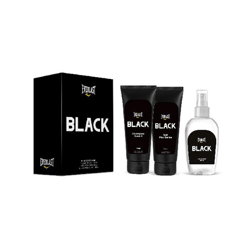 Imagem do produto Kit Everlast Black Body Splash 100Ml + Gel Pós Barba 100G + Shampoo 3 Em 1 100Ml