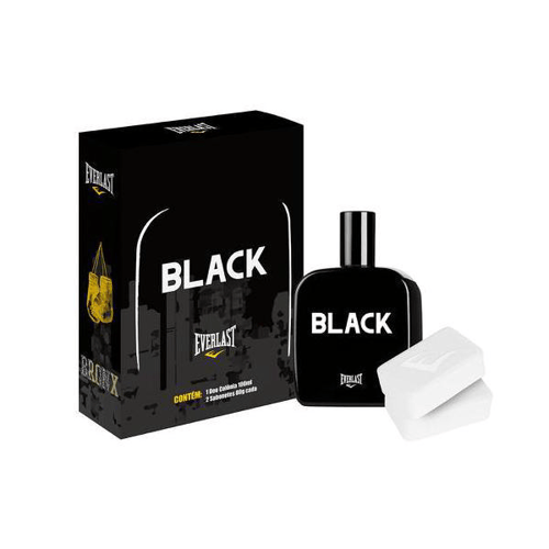 Imagem do produto Kit Everlast Black Deo Colônia + Sabonetes 100Ml + 2 X 80G