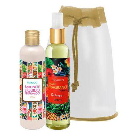 Kit Fiorucci Splash Fragrance Tropical Deo Colônia + Sabonete Líquido
