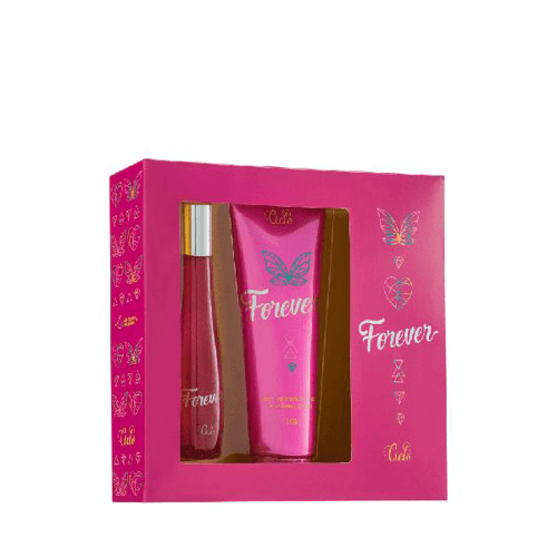 Imagem do produto Kit Forever Deo Colônia Ciclo Cosméticos Perfume Feminino 50Ml + Loção Hidratante 240Ml