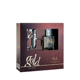 Kit Gold Deo Colônia Ciclo Cosméticos Perfume Masculino 50Ml + Canivete