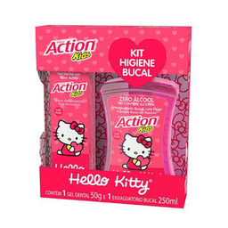 Imagem do produto Kit Hig Oral Gel Dent E Enx Bucal Hello Kitty