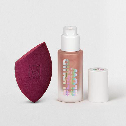 Imagem do produto Kit Iluminador Líquido Rosado Larissa Manoela By Océane + Esponja De Maquiagem 2 Produtos