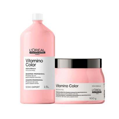 Imagem do produto Kit L'oréal Pro Serie Exp Vitamino Color Sh 1500 Ml E Másc Loreal Professionnel