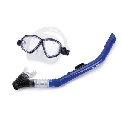 Imagem do produto Kit Máscara E Snorkel Ocean Mormaii Azul
