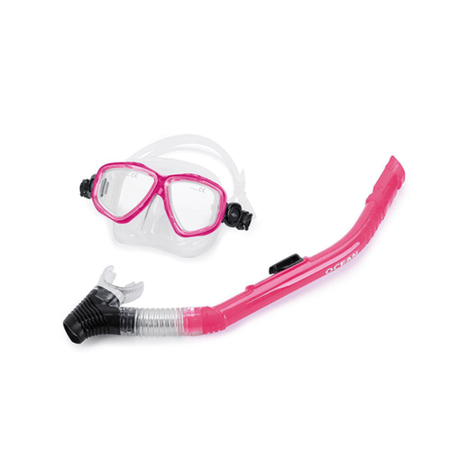 Imagem do produto Kit Máscara E Snorkel Ocean Mormaii Rosa