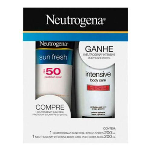Imagem do produto Kit Neutrogena Sun Fresh Fps50 Grátis Body Care Intensive Extra Care 200Ml