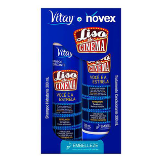 Imagem do produto Kit Novex Vitay Liso De Cinema Shampoo + Tratamento Condicionante Com 300Ml Cada