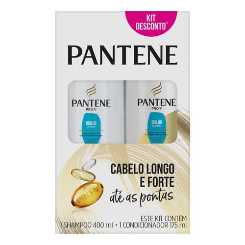 Imagem do produto Kit Pantene Brilho Extremo Shampoo 400Ml + Condicionador 175Ml