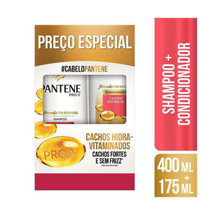 Imagem do produto Kit Pantene Cachos Hidra Vitaminados Shampoo 400Ml+Condicionador 175Ml