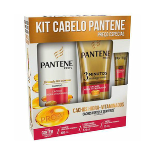 Imagem do produto Kit Pantene Shampoo Cachos + Condicionador 3 Minutos Milagrosos Cachos 1 Unidade