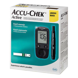 Imagem do produto Kit Para Controle De Glicemia Accuchek Active Com 1 Monitor + 10 Tirasteste + 1 Lancetador 1 Unidade - Active Kit