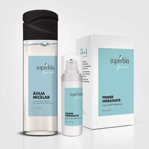 Imagem do produto Kit Primer Facial Com Ácido Hialurônico E Água Micelar Supérbia