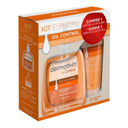 Imagem do produto Kit Sabonete Líquido Facial Dermotivin Oil Conrol 300Ml + Sabonete Líquido 70Ml