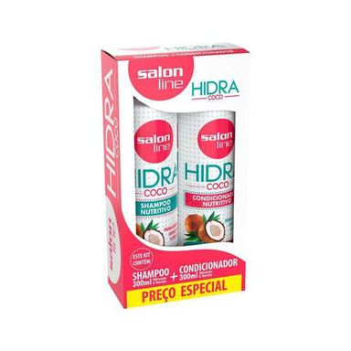 Imagem do produto Kit Salon Line Hidra Coco Nutrição Profunda Shampoo Com 300Ml + Condicionador Com 300Ml