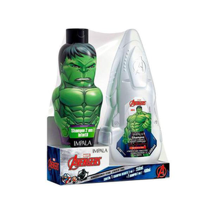 Imagem do produto Kit Shampoo 2 Em 1 250Ml + Shampoo 2 Em 1 400Ml Impala Avengers Hulk