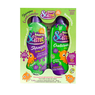 Imagem do produto Kit Shampoo + Condicionador Beauty Slime Verde Neon Com 200Ml 2 Unidades