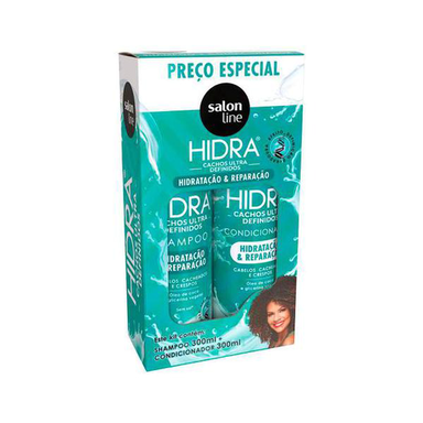 Imagem do produto Kit Shampoo + Condicionador Hidra Cacho Ultra Definido 300Ml Salon Line