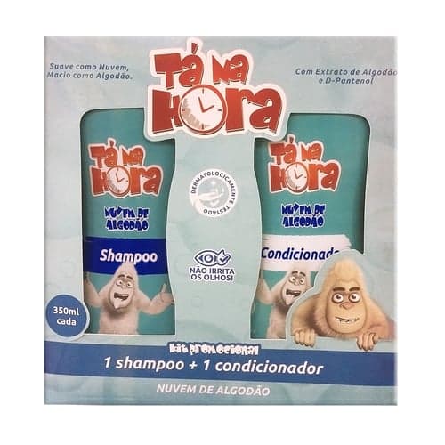 Imagem do produto Kit Shampoo + Condicionador Tá Na Hora Nuvem De Algodão 350Ml Cada