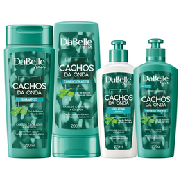 Imagem do produto Kit Shampoo E Condicionador + Creme +Gelatina Cachos Dabelle