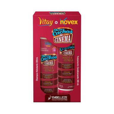 Imagem do produto Kit Shampoo E Tratamento Condicionante Novex Vitay Meus Cachos De Cinema 300Ml Cada