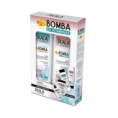 Kit Skala Shampoo E Condicionador Bomba De Vitaminas 350Ml Cada