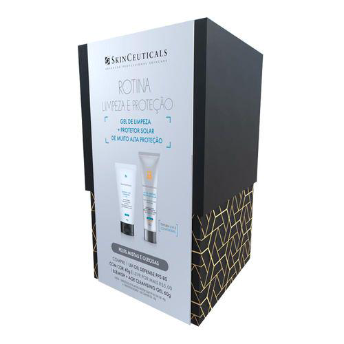 Imagem do produto Kit Protetor Solar Facial Skinceuticals UV OIL Defense FPS80 40G + Gel De Limpeza Blemish + Age Cleansing 60G