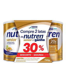 Imagem do produto Kit Suplemento Alimentar Nutren Senior Sem Sabor 1 Unidade