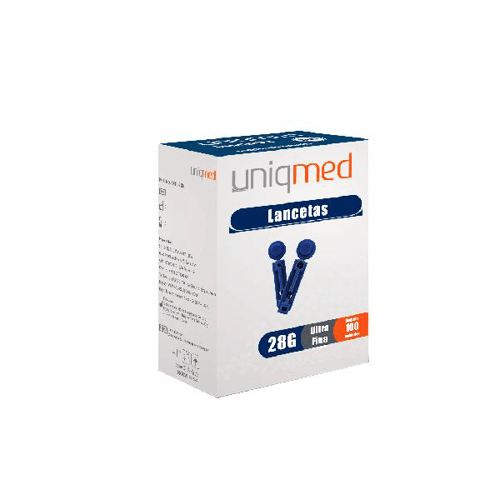 Imagem do produto Kit Uniqmed Lancetas 28G 10 Unidades
